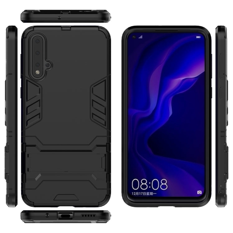 For Huawei Nova 5 / Nova 5 Pro Shockproof PC + TPU Protective Case with Invisible Holder