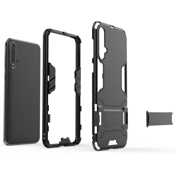 For Huawei Nova 5 / Nova 5 Pro Shockproof PC + TPU Protective Case with Invisible Holder
