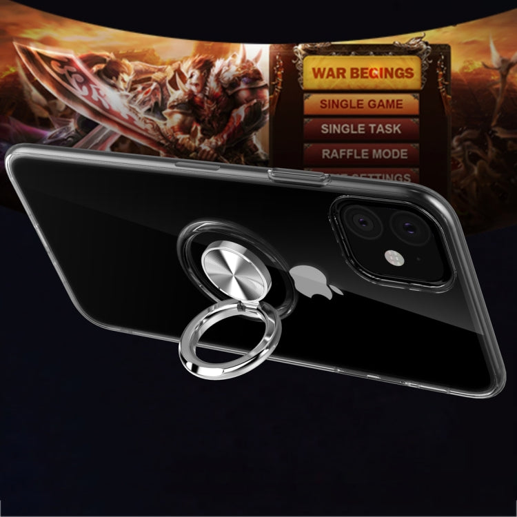 For iPhone 11 Ultra-thin TPU Protective Case with 360 Degree Rotation Holder