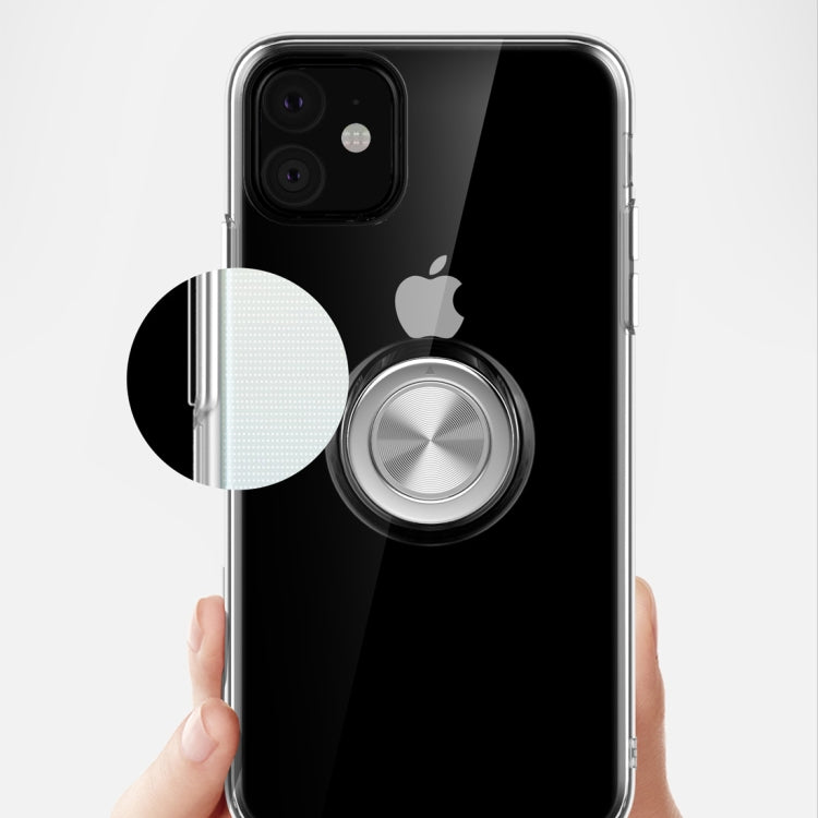 For iPhone 11 Ultra-thin TPU Protective Case with 360 Degree Rotation Holder