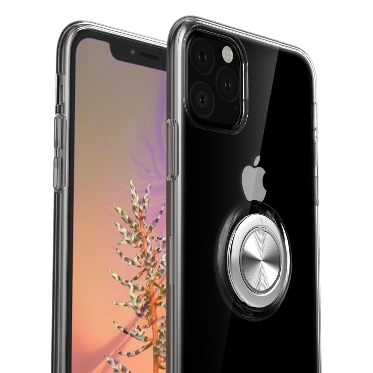 For iPhone 11 Pro Max Ultra-thin TPU Protective Case with 360 Degree Rotation Holder
