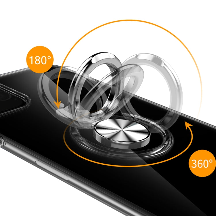For iPhone 11 Pro Max Ultra-thin TPU Protective Case with 360 Degree Rotation Holder
