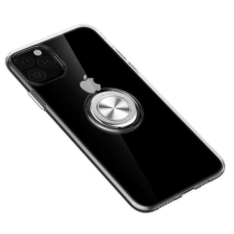 For iPhone 11 Pro Max Ultra-thin TPU Protective Case with 360 Degree Rotation Holder