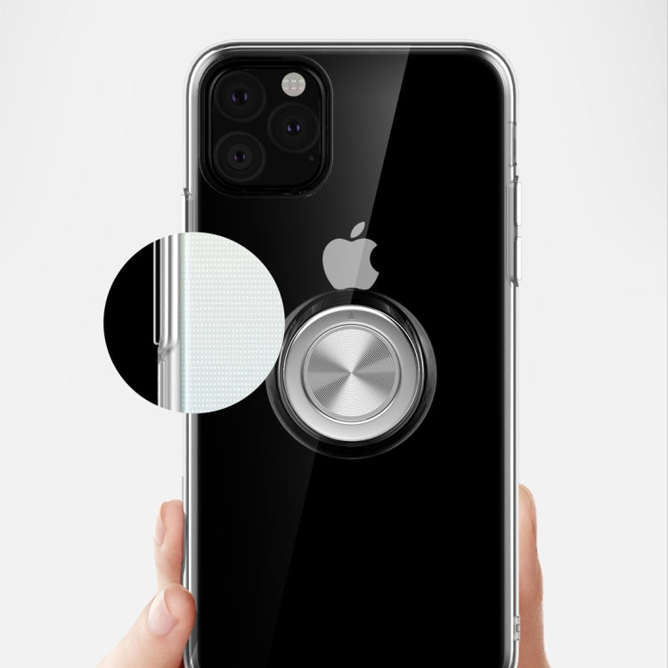 For iPhone 11 Pro Max Ultra-thin TPU Protective Case with 360 Degree Rotation Holder