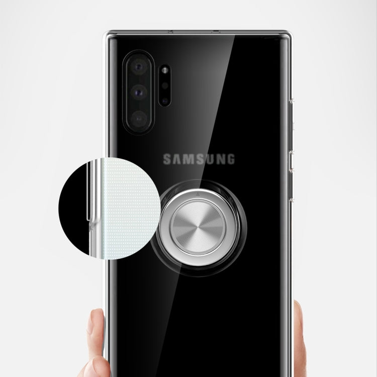 For Galaxy Note 10+ Ultra-thin TPU Protective Case with 360 Degree Rotation Holder