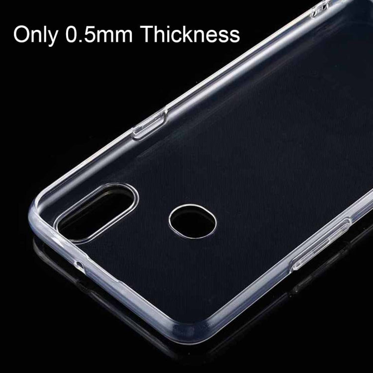 For Galaxy A10s 0.5mm Ultra-Thin Transparent TPU Protective Case