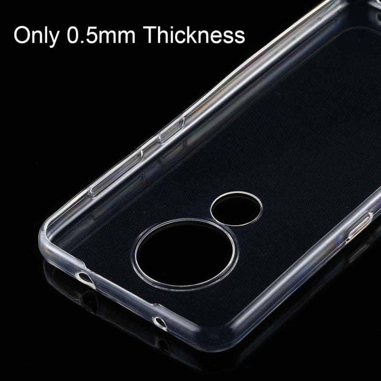 For Nokia 7.2 0.5mm Ultra-Thin Transparent TPU Protective Case