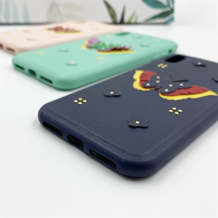 For iPhone X/XS RAIGOR INVERSE BUTTERFLY Series PU+TPU+PC Protective Case