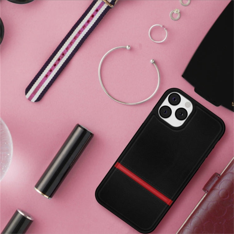 For iPhone 11  RAIGOR INVERSE CHRIS Series PU Splicing Stitch Protective Case