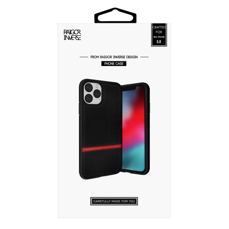 For iPhone 11  RAIGOR INVERSE CHRIS Series PU Splicing Stitch Protective Case