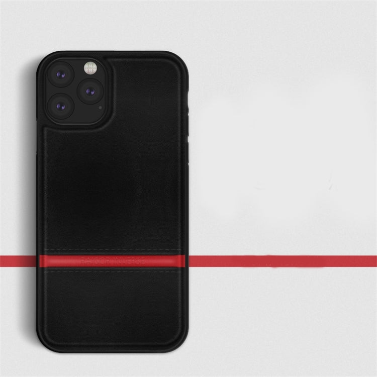 For iPhone 11 Pro Max (6.5 inch) RAIGOR INVERSE CHRIS Series PU Splicing Stitch Protective Case