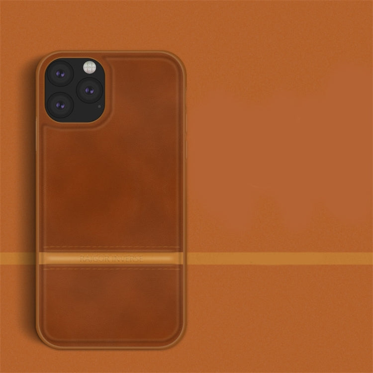 For iPhone 11 Pro Max (6.5 inch) RAIGOR INVERSE CHRIS Series PU Splicing Stitch Protective Case