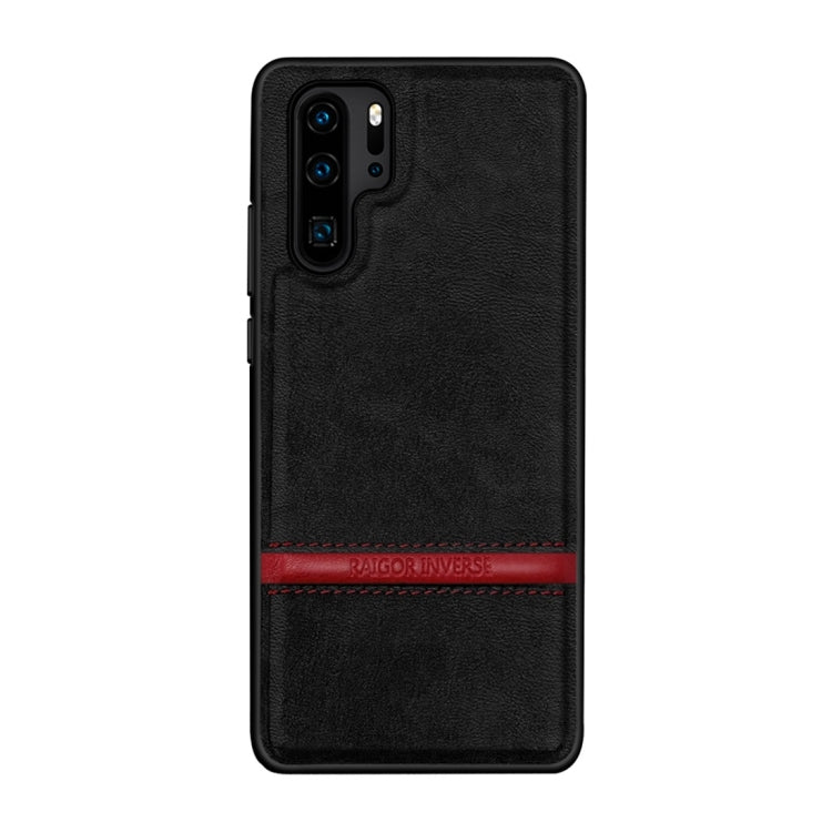 For Huawei P30 Pro RAIGOR INVERSE CHRIS Series PU Splicing Stitch Protective Case
