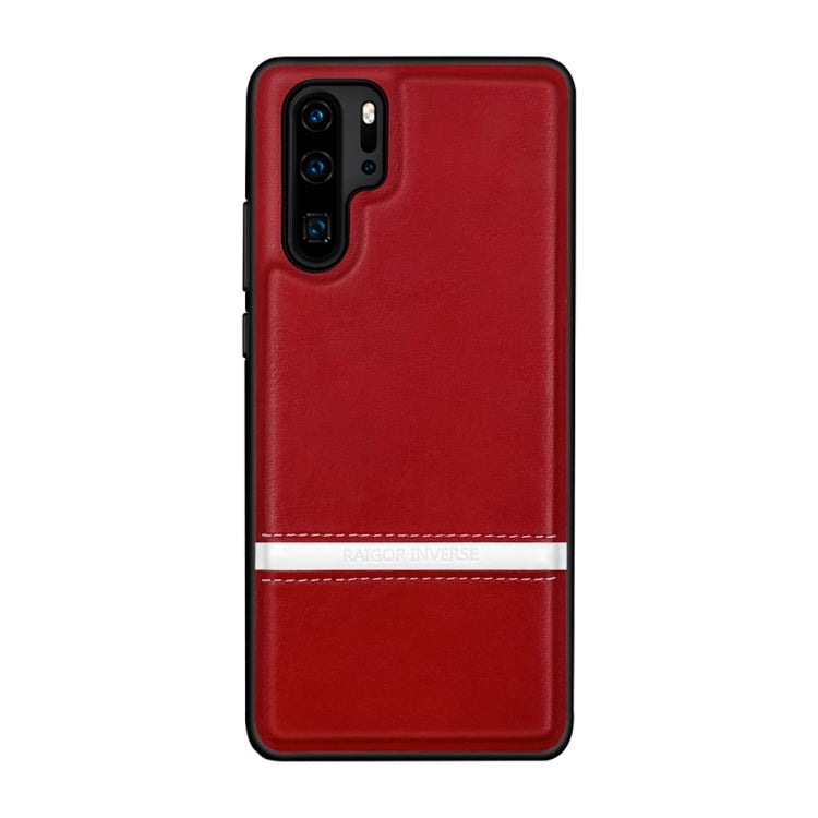 For Huawei P30 Pro RAIGOR INVERSE CHRIS Series PU Splicing Stitch Protective Case
