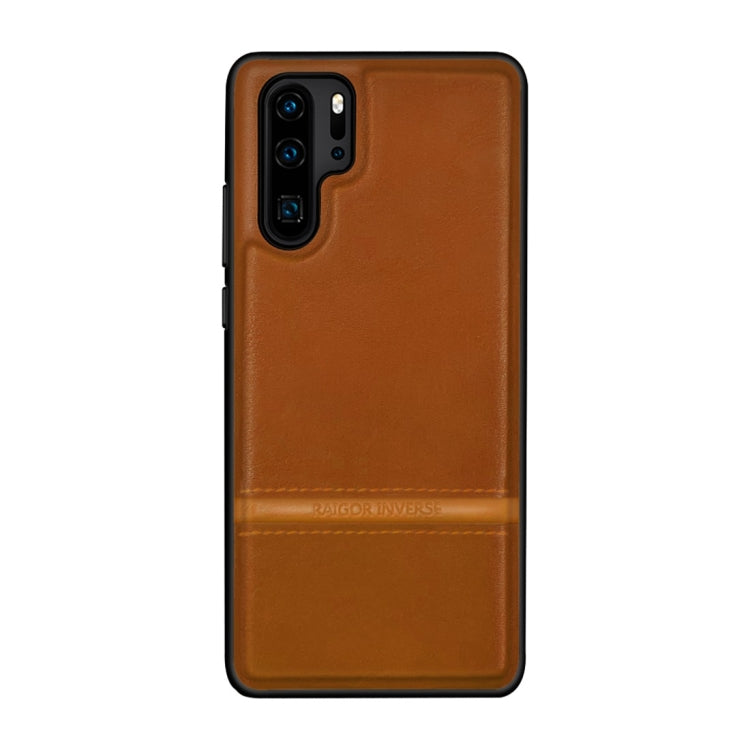 For Huawei P30 Pro RAIGOR INVERSE CHRIS Series PU Splicing Stitch Protective Case