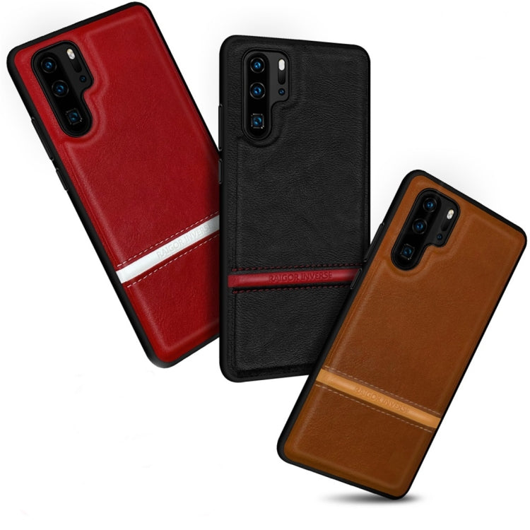 For Huawei P30 RAIGOR INVERSE CHRIS Series PU Splicing Stitch Protective Case