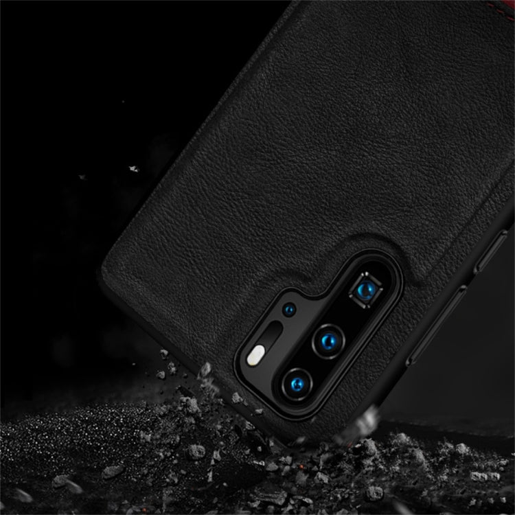 For Huawei P30 RAIGOR INVERSE CHRIS Series PU Splicing Stitch Protective Case