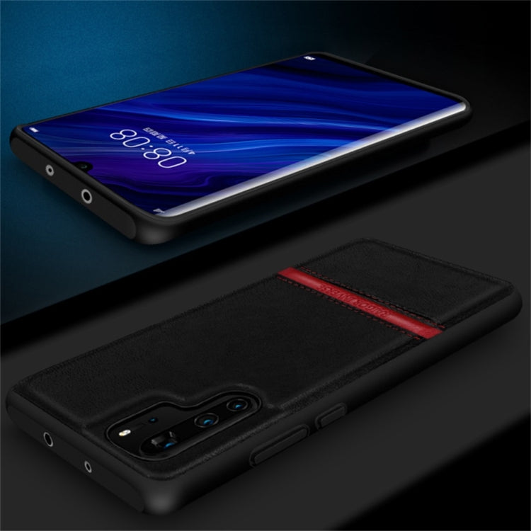 For Huawei P30 RAIGOR INVERSE CHRIS Series PU Splicing Stitch Protective Case