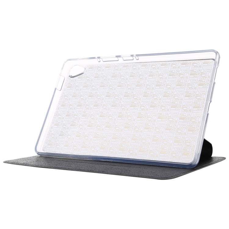 For Huawei MediaPad M6 8.4 TPU Silk Texture Horizontal Flip Leather Case with Three-Folding Holder