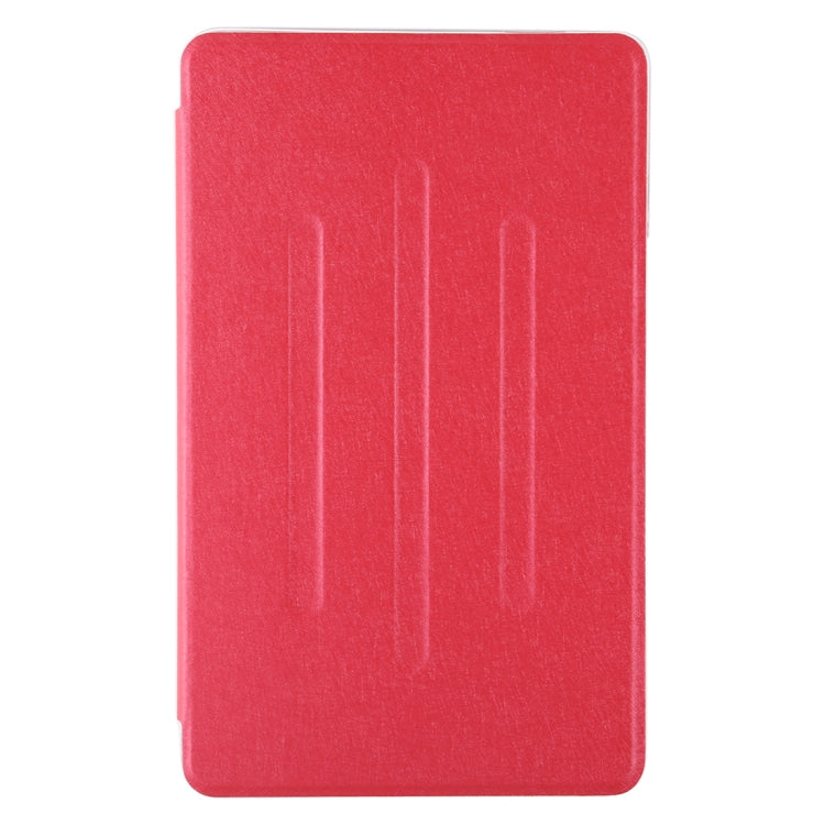 For Huawei MediaPad M6 8.4 TPU Silk Texture Horizontal Flip Leather Case with Three-Folding Holder