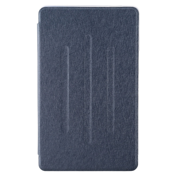 For Huawei MediaPad M6 8.4 TPU Silk Texture Horizontal Flip Leather Case with Three-Folding Holder