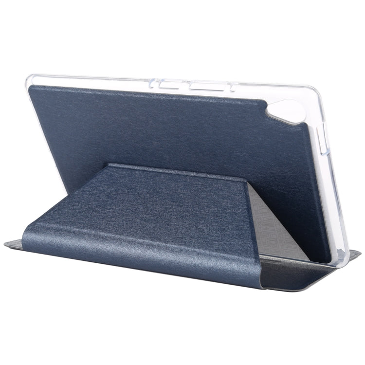 For Huawei MediaPad M6 8.4 TPU Silk Texture Horizontal Flip Leather Case with Three-Folding Holder