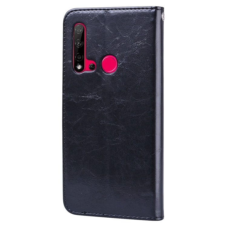 For Huawei P20 Lite (2019) / Nova 5i Business Style Oil Wax Texture Horizontal Flip Leather Case with Holder & Card Slots & Wallet