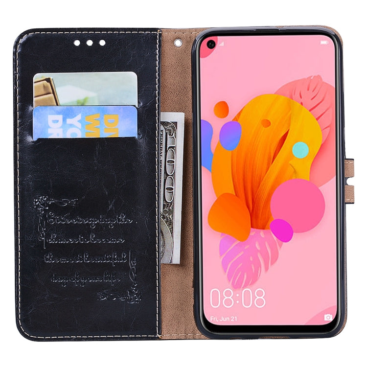 For Huawei P20 Lite (2019) / Nova 5i Business Style Oil Wax Texture Horizontal Flip Leather Case with Holder & Card Slots & Wallet