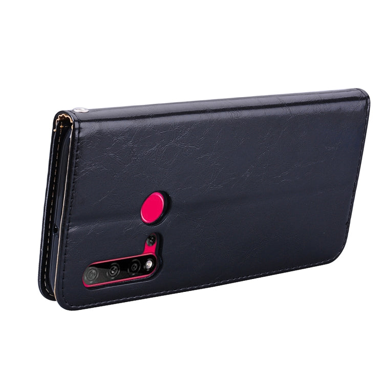 For Huawei P20 Lite (2019) / Nova 5i Business Style Oil Wax Texture Horizontal Flip Leather Case with Holder & Card Slots & Wallet