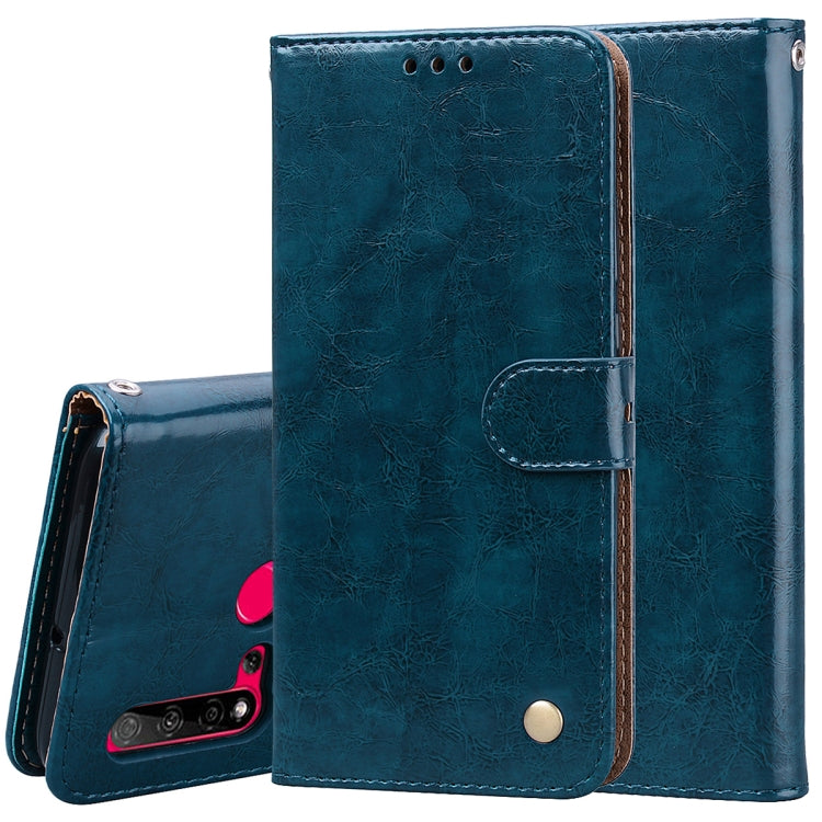 For Huawei P20 Lite (2019) / Nova 5i Business Style Oil Wax Texture Horizontal Flip Leather Case with Holder & Card Slots & Wallet