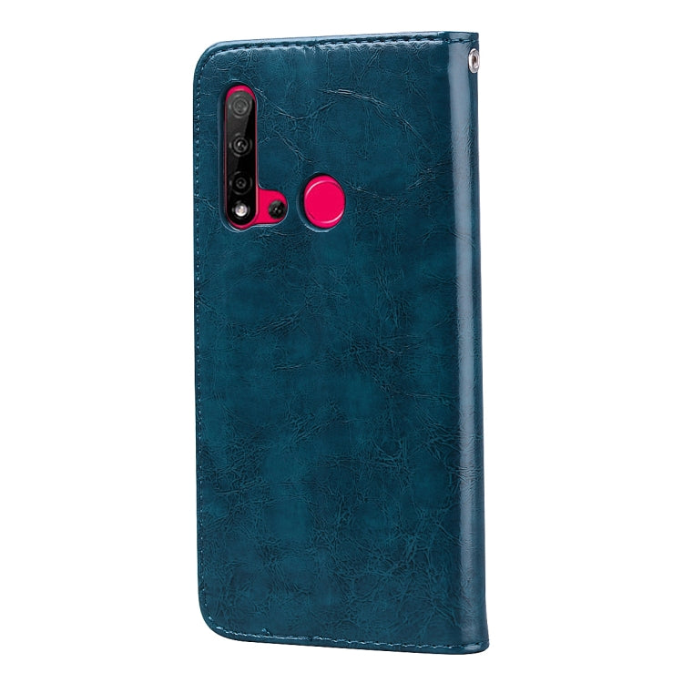 For Huawei P20 Lite (2019) / Nova 5i Business Style Oil Wax Texture Horizontal Flip Leather Case with Holder & Card Slots & Wallet