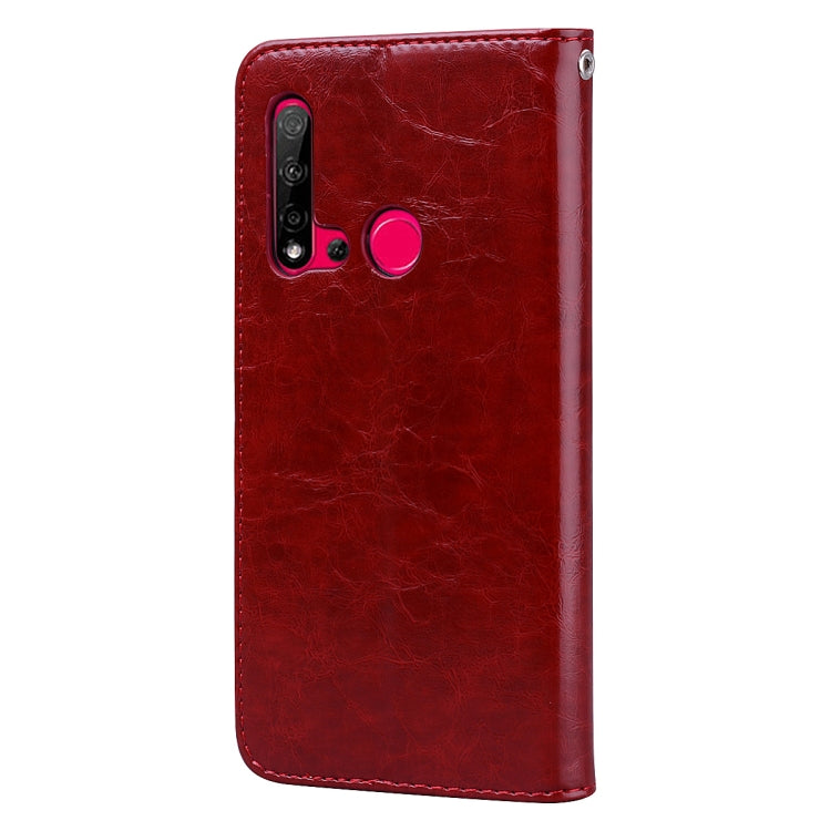 For Huawei P20 Lite (2019) / Nova 5i Business Style Oil Wax Texture Horizontal Flip Leather Case with Holder & Card Slots & Wallet