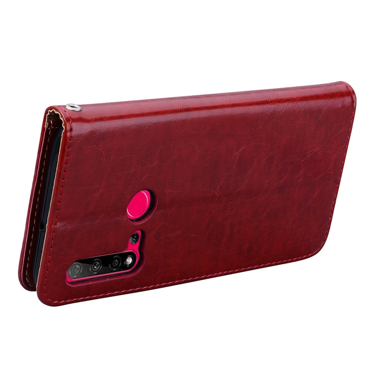 For Huawei P20 Lite (2019) / Nova 5i Business Style Oil Wax Texture Horizontal Flip Leather Case with Holder & Card Slots & Wallet