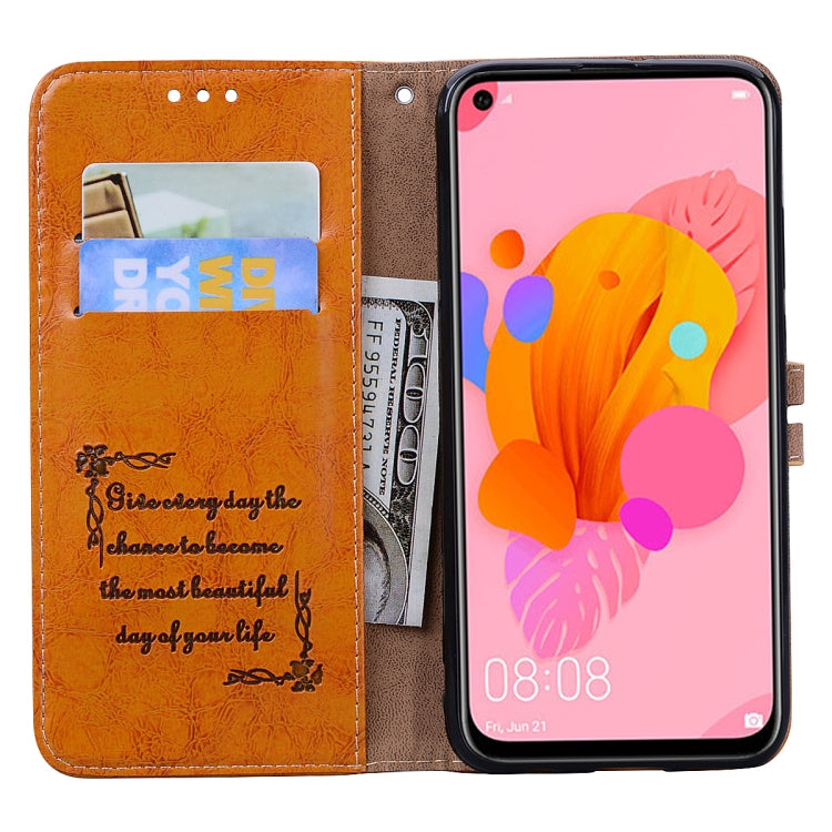 For Huawei P20 Lite (2019) / Nova 5i Business Style Oil Wax Texture Horizontal Flip Leather Case with Holder & Card Slots & Wallet