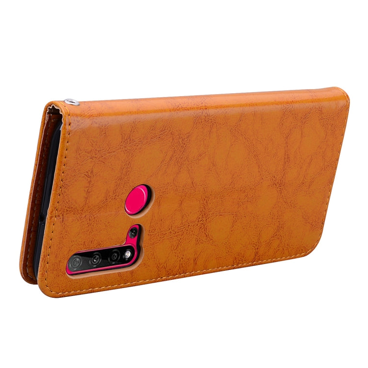 For Huawei P20 Lite (2019) / Nova 5i Business Style Oil Wax Texture Horizontal Flip Leather Case with Holder & Card Slots & Wallet