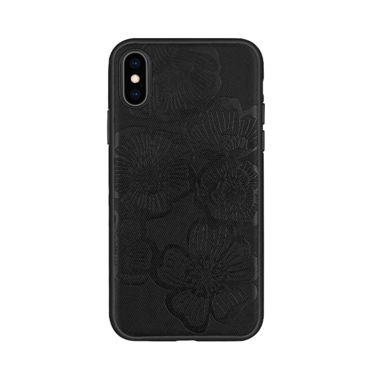 For iPhone X / XS RAIGOR INVERSE STEREO PRINTING Series PU+TPU Protective Case