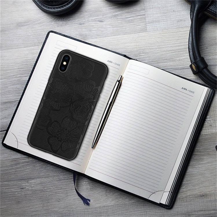 For iPhone X / XS RAIGOR INVERSE STEREO PRINTING Series PU+TPU Protective Case