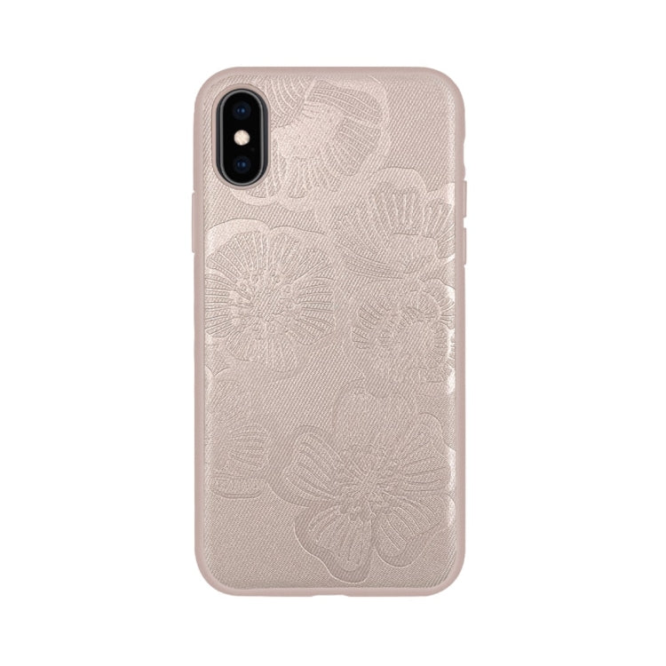 For iPhone X / XS RAIGOR INVERSE STEREO PRINTING Series PU+TPU Protective Case