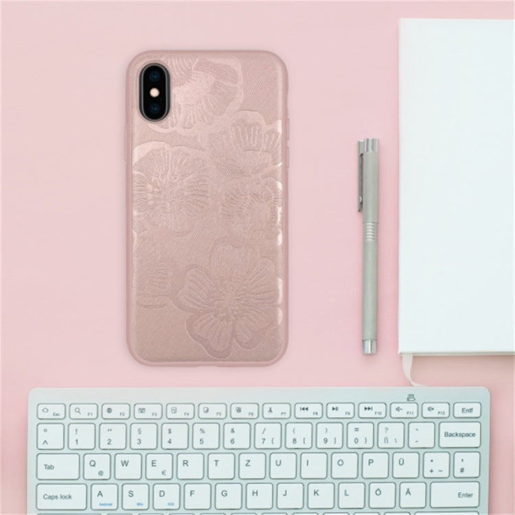 For iPhone X / XS RAIGOR INVERSE STEREO PRINTING Series PU+TPU Protective Case