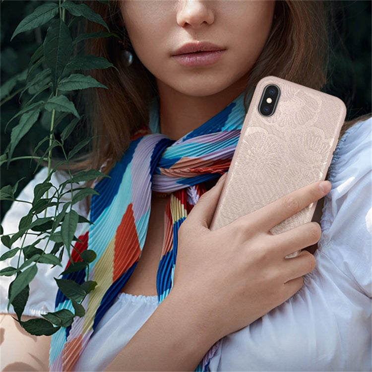For iPhone X / XS RAIGOR INVERSE STEREO PRINTING Series PU+TPU Protective Case