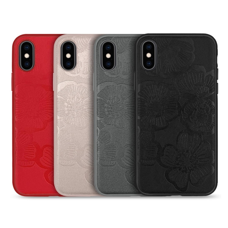 For iPhone X / XS RAIGOR INVERSE STEREO PRINTING Series PU+TPU Protective Case