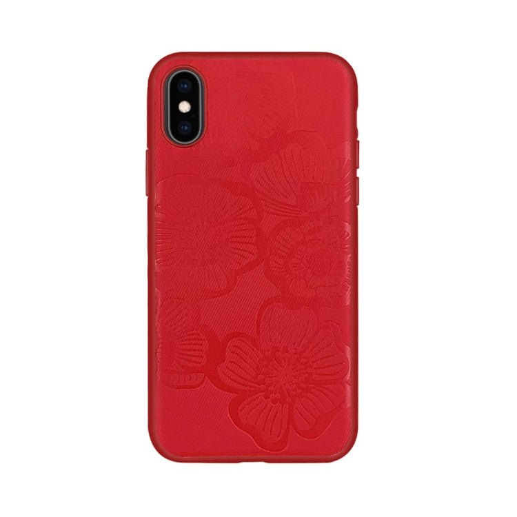For iPhone X / XS RAIGOR INVERSE STEREO PRINTING Series PU+TPU Protective Case