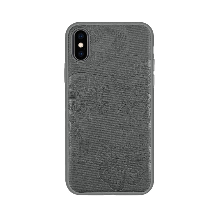 For iPhone X / XS RAIGOR INVERSE STEREO PRINTING Series PU+TPU Protective Case