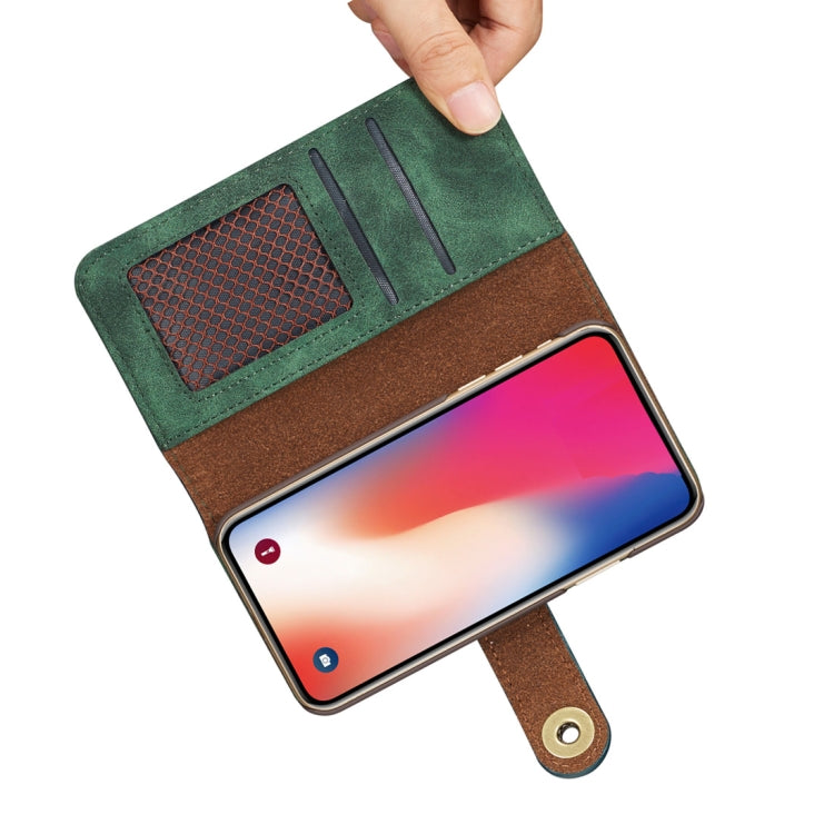 For Galaxy Note10+ Retro Magnetic Detachable Horizontal Flip Leather Case, with Card Slots & Wallet & Photo Frame