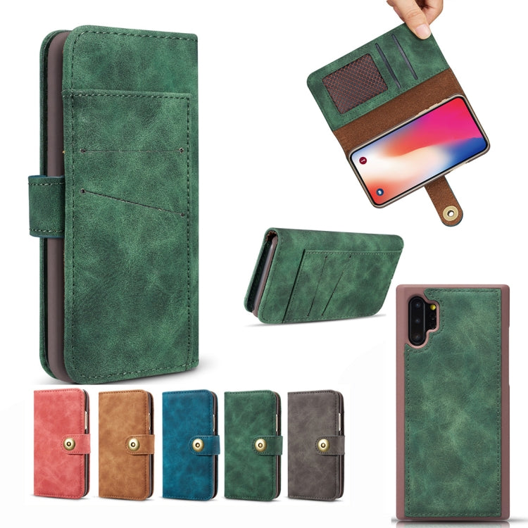For Galaxy Note10+ Retro Magnetic Detachable Horizontal Flip Leather Case, with Card Slots & Wallet & Photo Frame