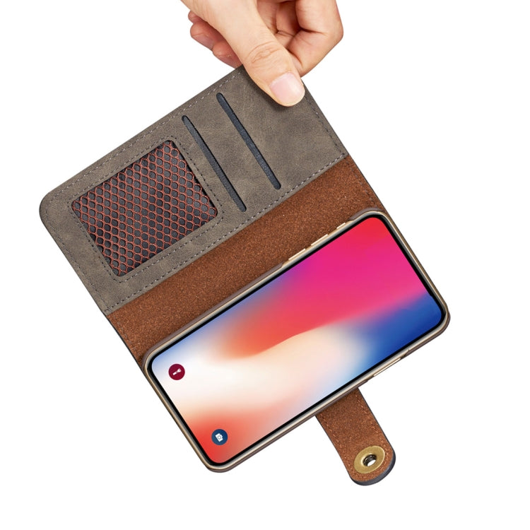 For Galaxy Note10+ Retro Magnetic Detachable Horizontal Flip Leather Case, with Card Slots & Wallet & Photo Frame