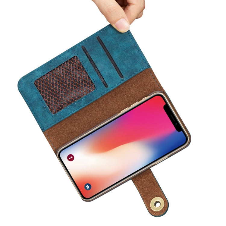For iPhone 11 Pro Max Retro Magnetic Detachable Horizontal Flip Leather Case, with Card Slots & Wallet & Photo Frame