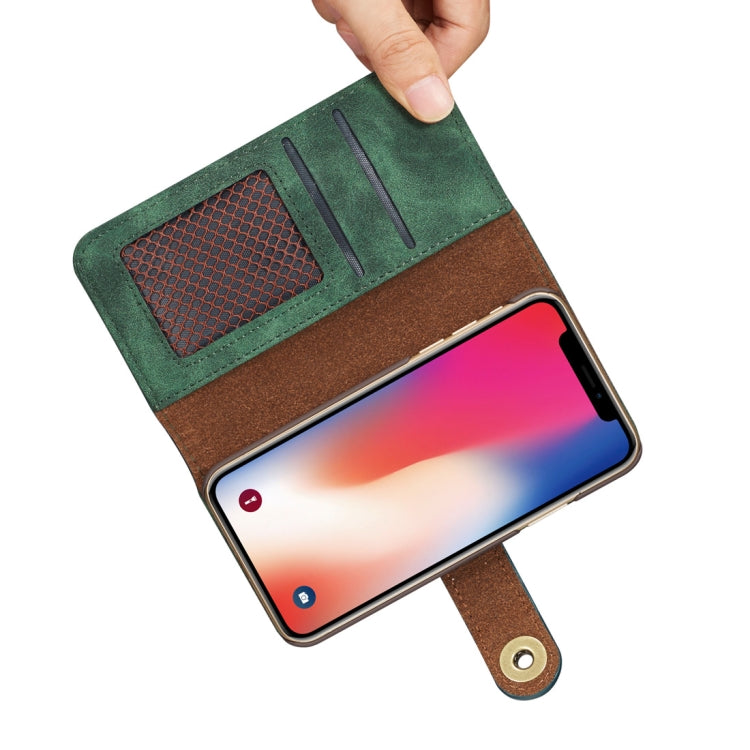 For iPhone 11 Retro Magnetic Detachable Horizontal Flip Leather Case with Card Slots & Wallet & Photo Frame