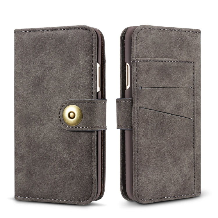 For iPhone 11 Retro Magnetic Detachable Horizontal Flip Leather Case with Card Slots & Wallet & Photo Frame