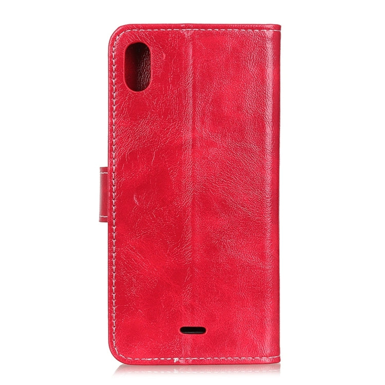 For Wiko Y50 / Sunny 4 Retro Crazy Horse Texture Horizontal Flip Leather Case with Holder & Card Slots & Wallet & Photo Frame